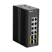 D-Link DIS‑300G‑12SW Upravljano L2 Gigabit Ethernet (10/100/1000) Crno