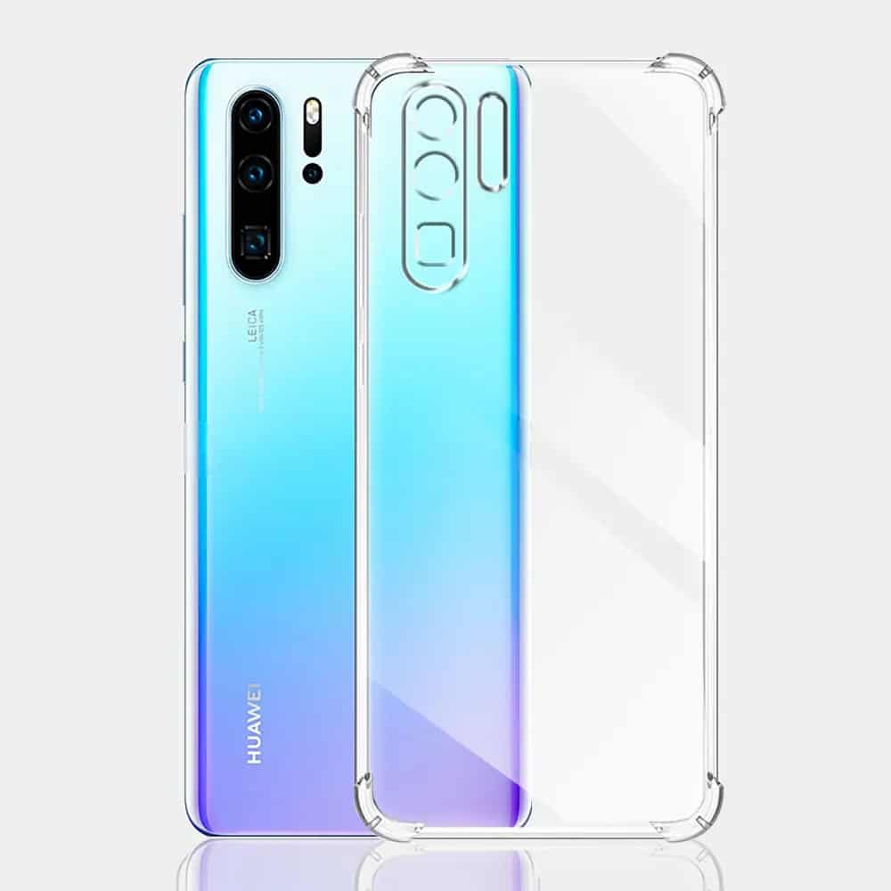 Techsuit Shockproof Clear Silicone průhledné pouzdro odolné proti nárazům pro Huawei P30 Pro / P30 Pro New Edition