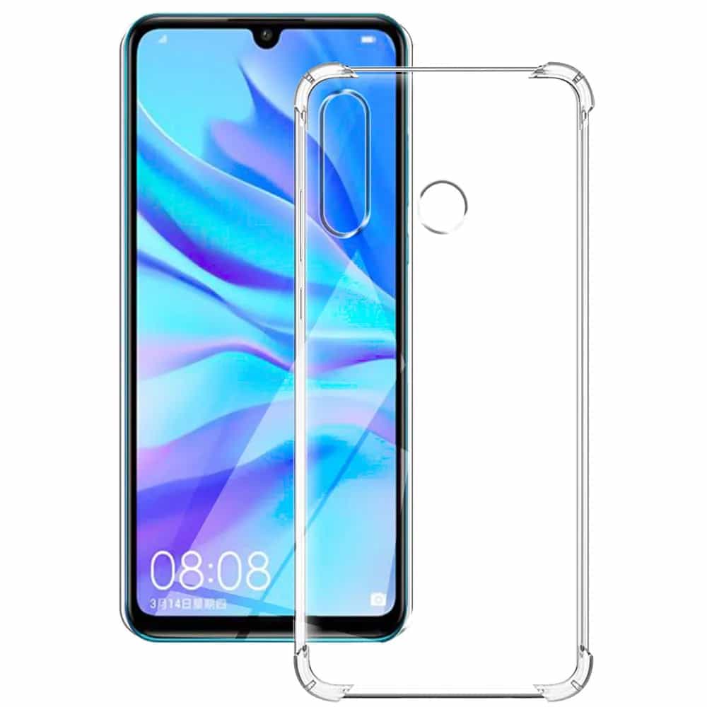 Techsuit Shockproof Clear Silicone průhledné pouzdro odolné proti nárazům pro Huawei P30 Lite / P30 Lite New Edition