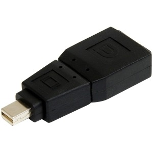 StarTech.com GCMDP2DPMF adapter za promjenu tipa priključka kabela Mini DisplayPort DisplayPort Crno