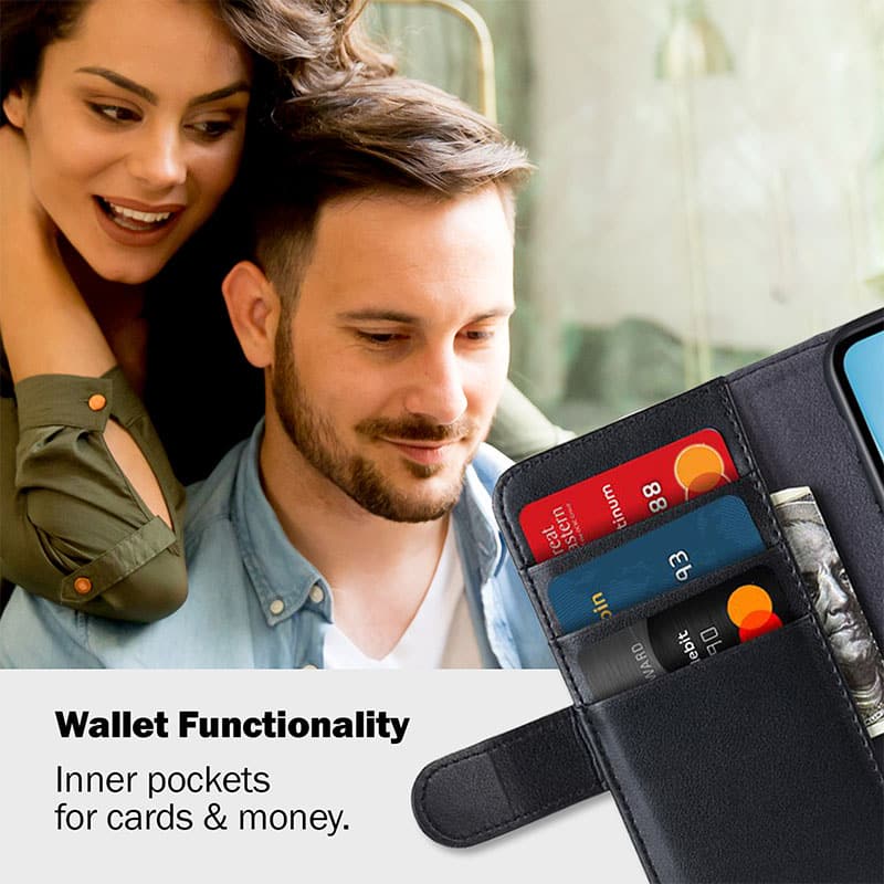 CRONG Premium Booklet kožené pouzdro na iPhone 11 Pro