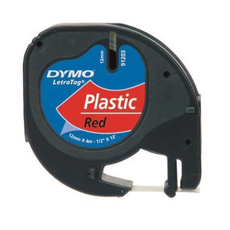 DYMO S0721630 traka za izradu naljepnica Crno na crvenom