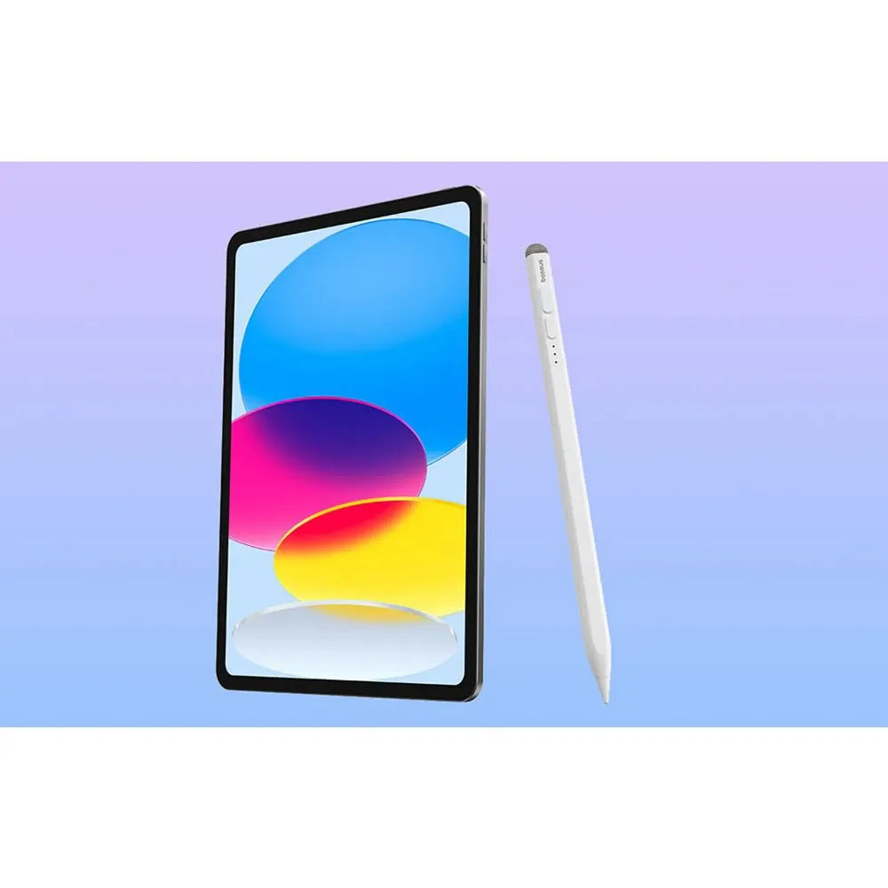 BASEUS kapacitní stylus Writing LED (aktivní/pasivní verze + kabel Type-C na Type-C) 130 mAh bílý