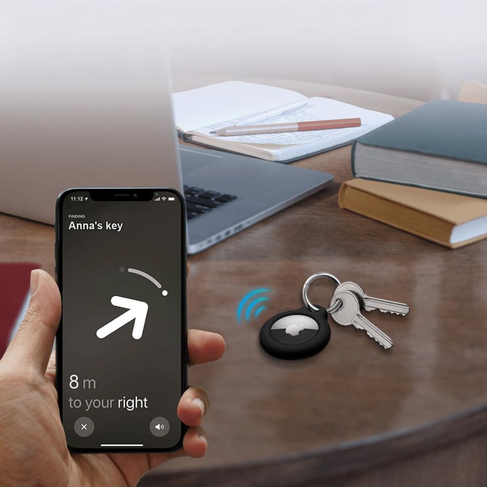 TECH-PROTECT PEVNÁ OCHRANNÁ POUZDRA APPLE AIRTAG 1/2 - 4 KUSY černá