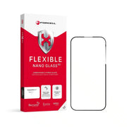 Forcell Flexible 5D - hibridno staklo za Samsung Galaxy S23 Ultra crno (Hot Bending) - radi čitač