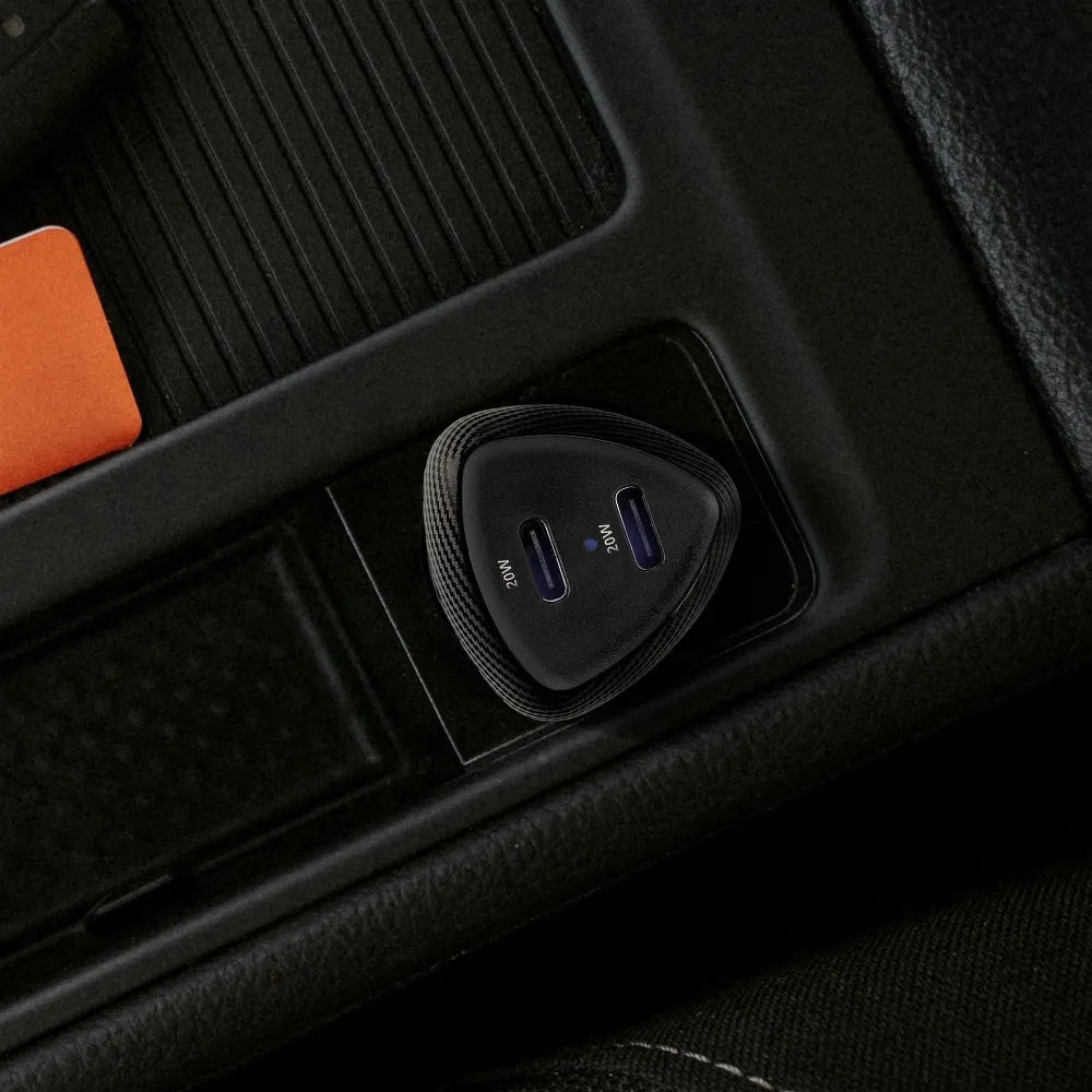 FORCELL CARBON autonabíječka Typ C 3.0 PD20W + Typ C 3.0 PD20W CC50-2C černá (Celkem 40W)