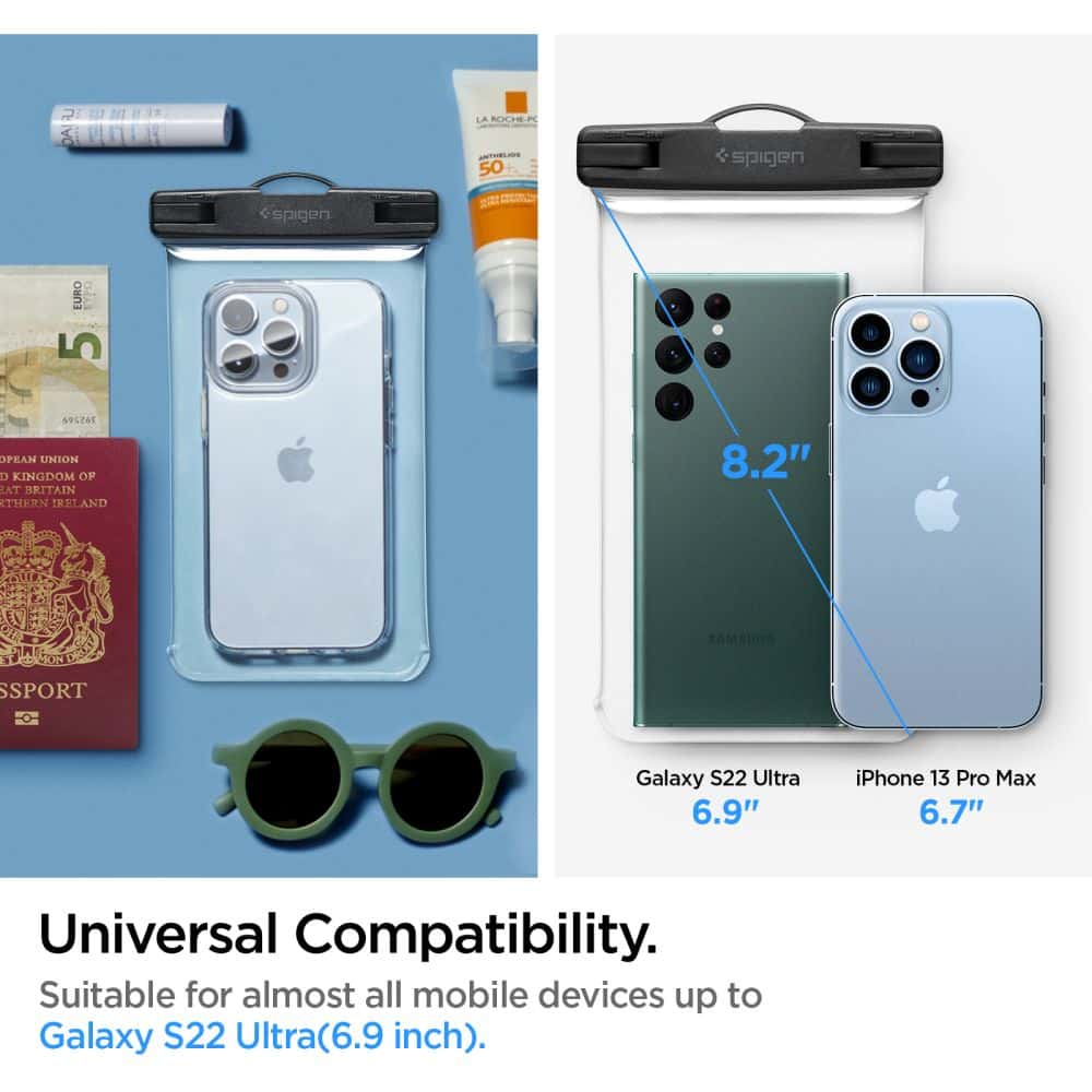 SPIGEN A601 UNIVERZÁLNÍ VODOTĚSNÉ POUZDRO CRYSTAL CLEAR