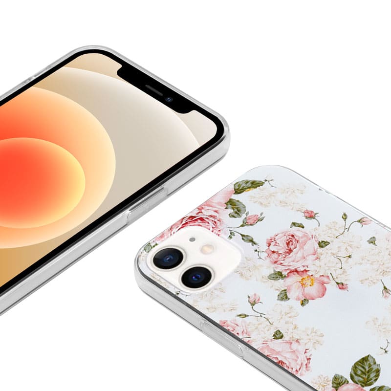 Pouzdro Crong Flower Case pro iPhone 12 mini