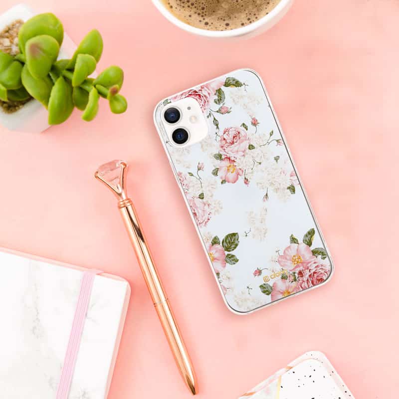 Pouzdro Crong Flower Case pro iPhone 12 mini