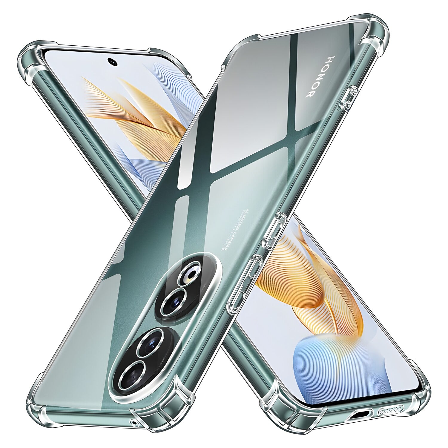 Silikonska futrola s ojačanim rubovima za Huawei Nova Y72 - Prozirna KP30976