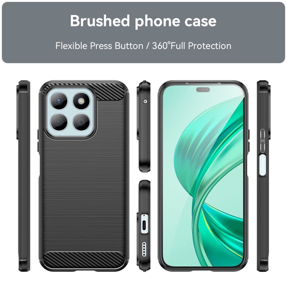 Techsuit Carbon Silicone kryt pro Honor X8b – černý