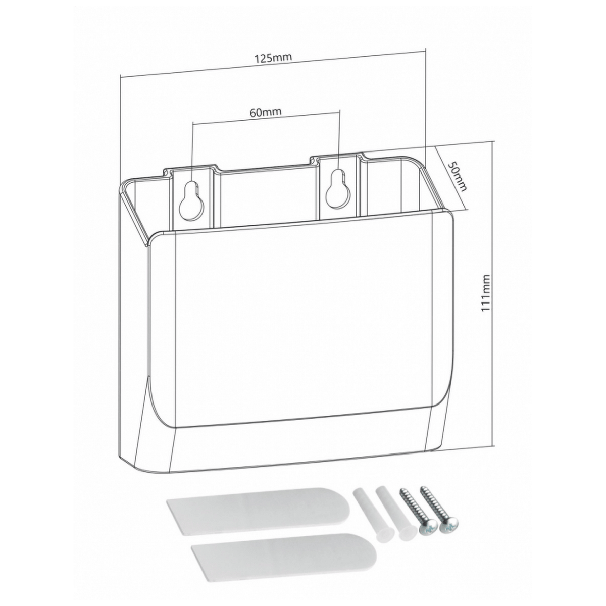Superior Nosač za daljinski upravjač, zidni, pakiranje 2 kom. - Wall-Mounted Remote Control Holder