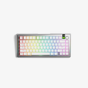 Glorious Gaming GMMK 3 PRO 75% Prebuilt tipkovnica Igranje USB + RF Wireless + Bluetooth QWERTY US Engleski Srebro