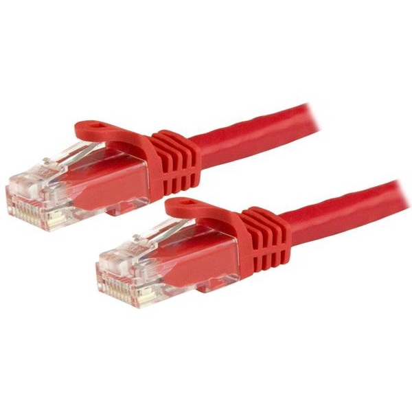 StarTech.com N6PATC3MRD kabel za umrežavanje Crveno 3 m Cat6 U/UTP (UTP)