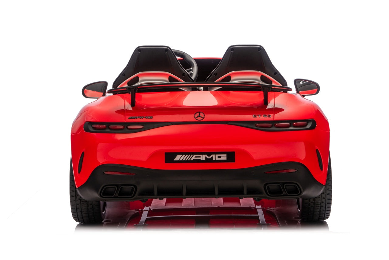 Licencirani auto na akumulator Mercedes Benz GT63 AMG - dvosjed - crveni