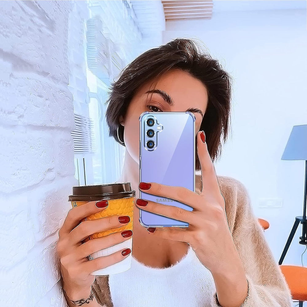 Techsuit Shockproof Clear Silicone průhledné pouzdro odolné proti nárazům pro Samsung Galaxy A35 5G