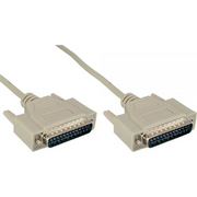 InLine 11112M serijski kabel Bež 2 m DB25M