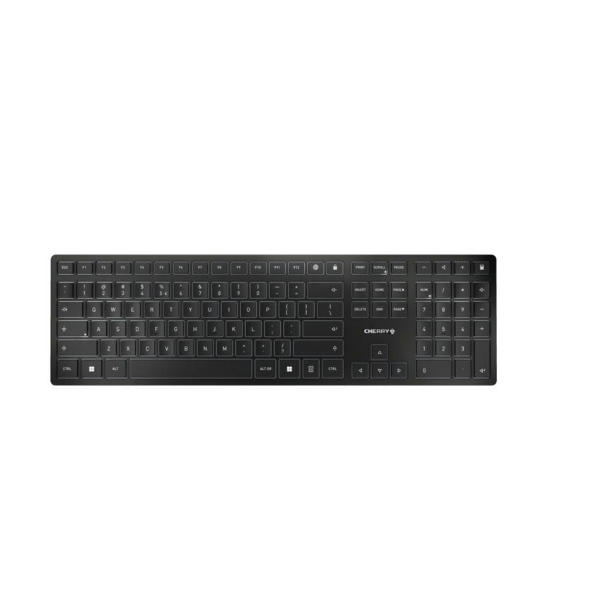 CHERRY KW 9100 SLIM tipkovnica RF bežični + Bluetooth QWERTZ Njemački Crno