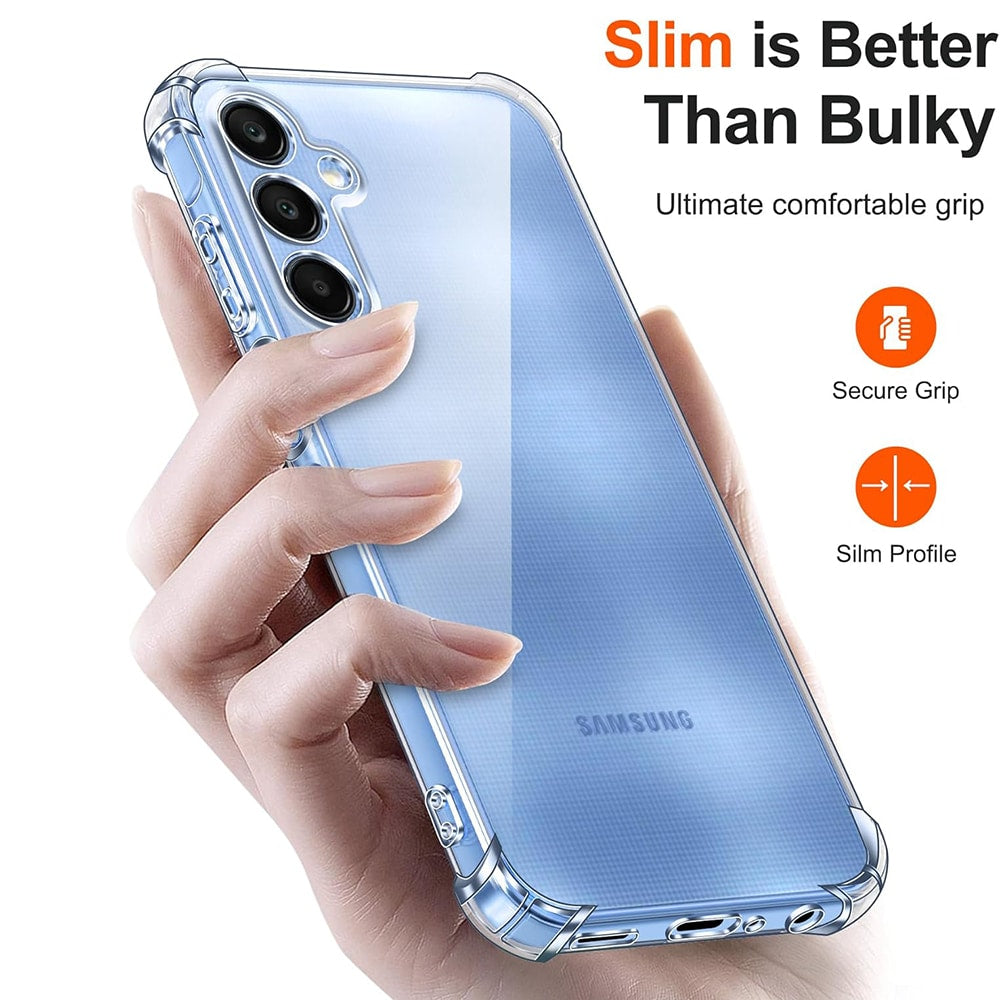 Techsuit Shockproof Clear Silicone průhledné pouzdro odolné proti nárazům pro Samsung Galaxy A25 5G