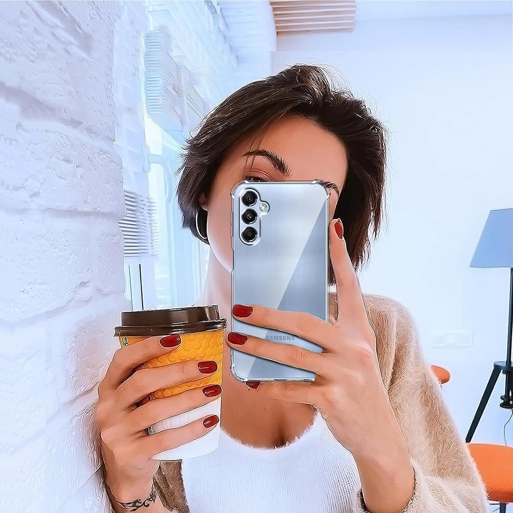 Techsuit Shockproof Clear Silicone průhledné pouzdro odolné proti nárazům pro Samsung Galaxy A25 5G
