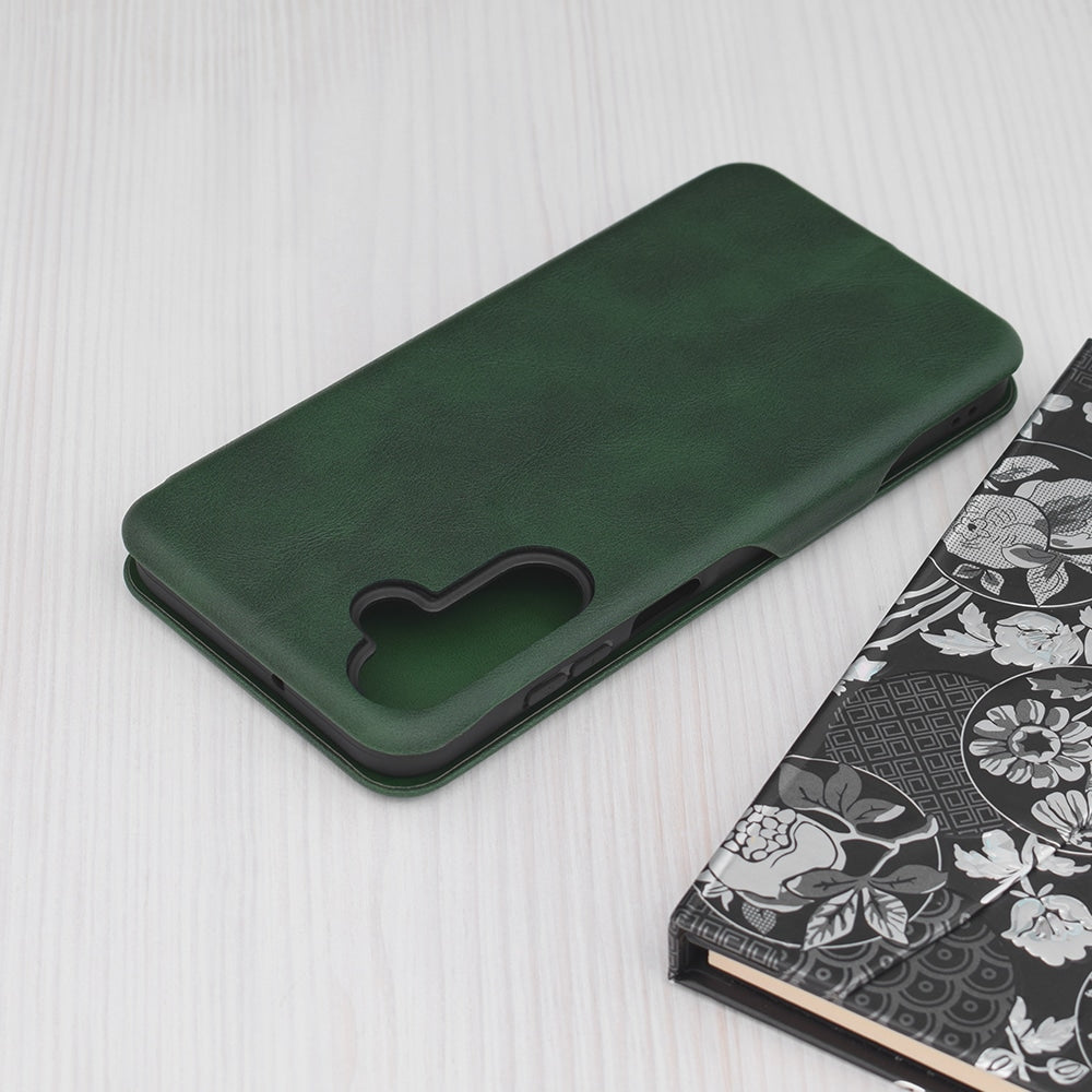 Techsuit Safe Wallet Plus skládací pouzdro pro Samsung Galaxy A25 5G – tmavě zelená