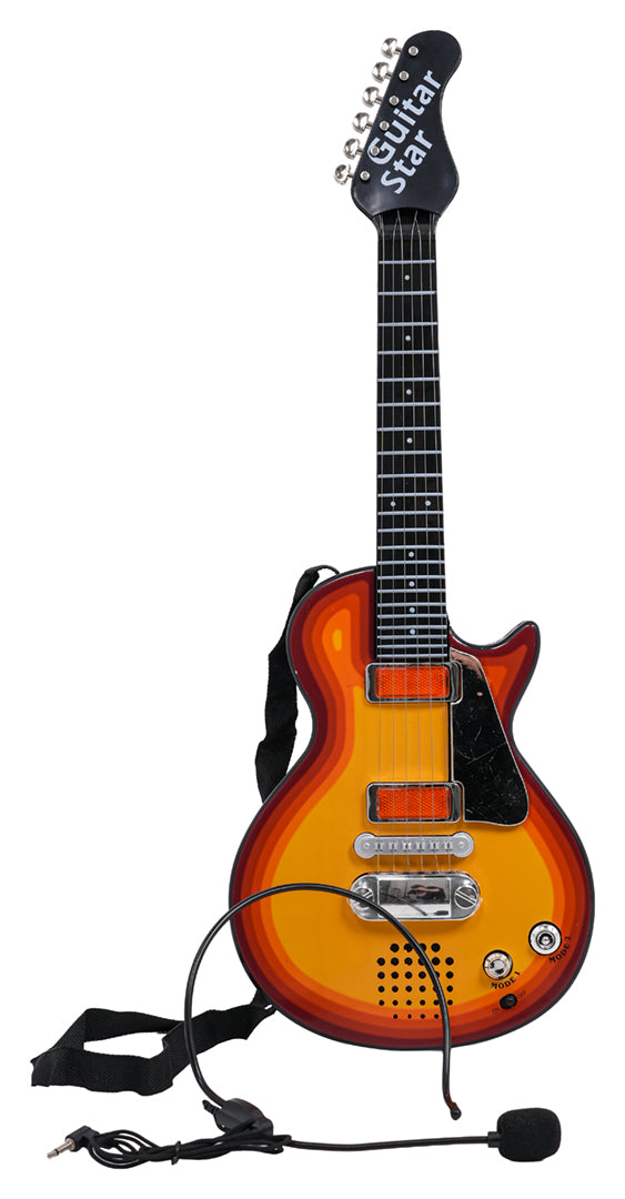 Dječja električna gitara Rock Zebra - crvena