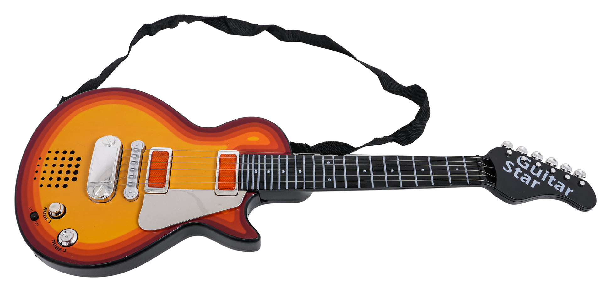 Dječja električna gitara Rock Zebra - crvena