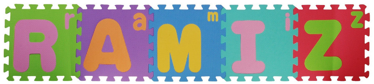 Edukativna podloga za igru - puzzle velika i mala slova