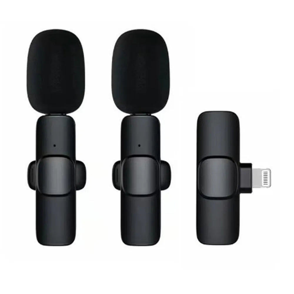 Lightning Dual Lavalier bežični mikrofon za iPhone (2 kom) K1 crni