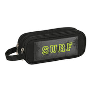 Dvostruka pernica Safta Surf Crna (21 x 8 x 6 cm)