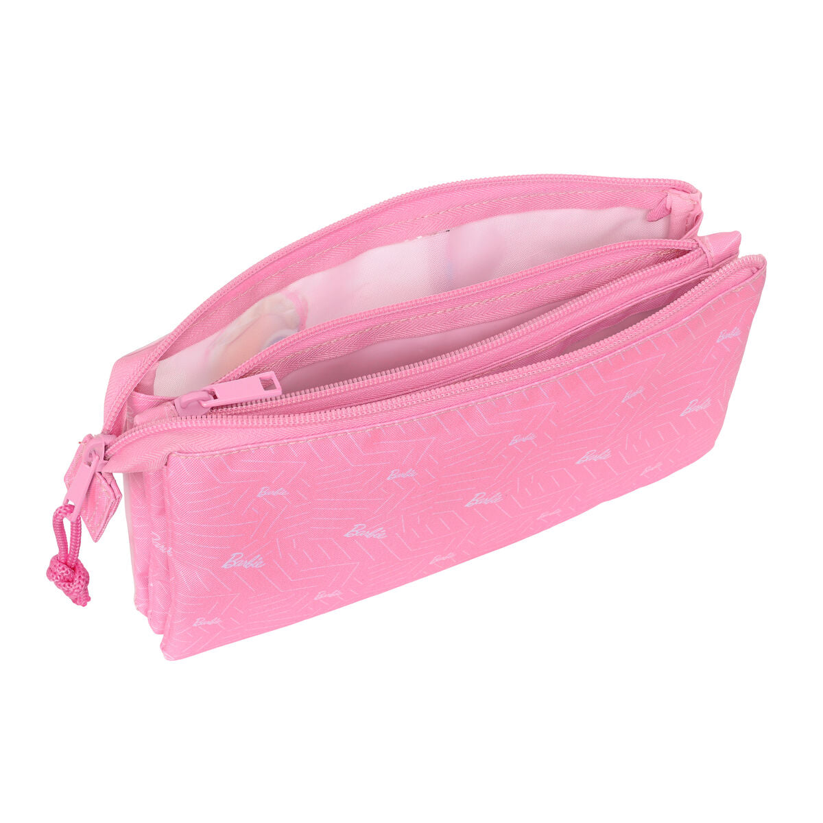 Trostruka pernica Barbie Girl Roza 22 x 12 x 3 cm