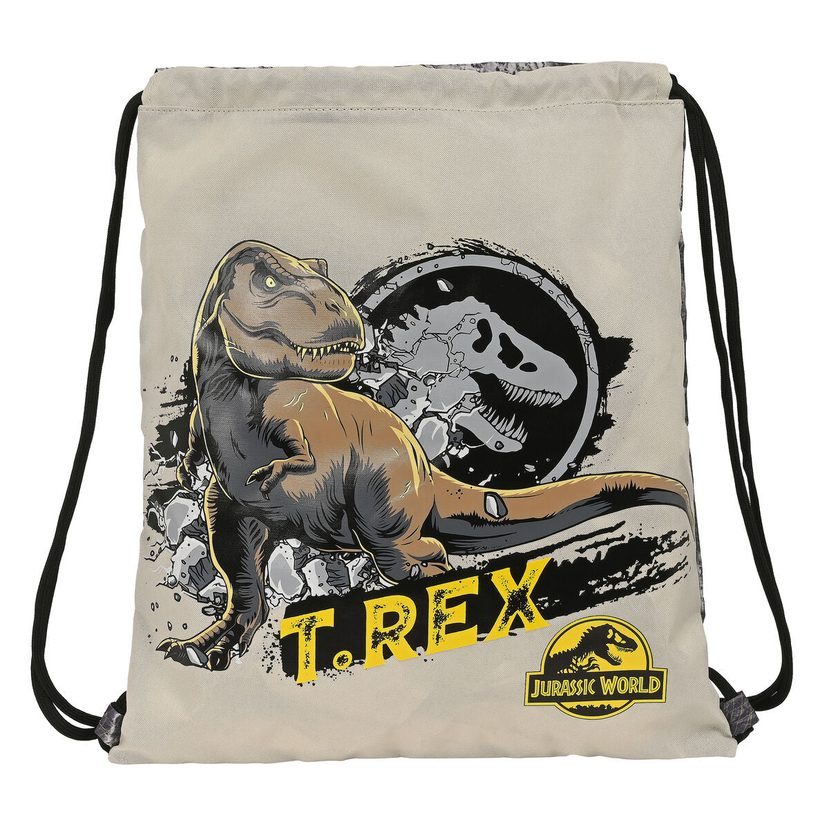 Torba-ruksak s Trakama Jurassic World Warning Siva 35 x 40 x 1 cm