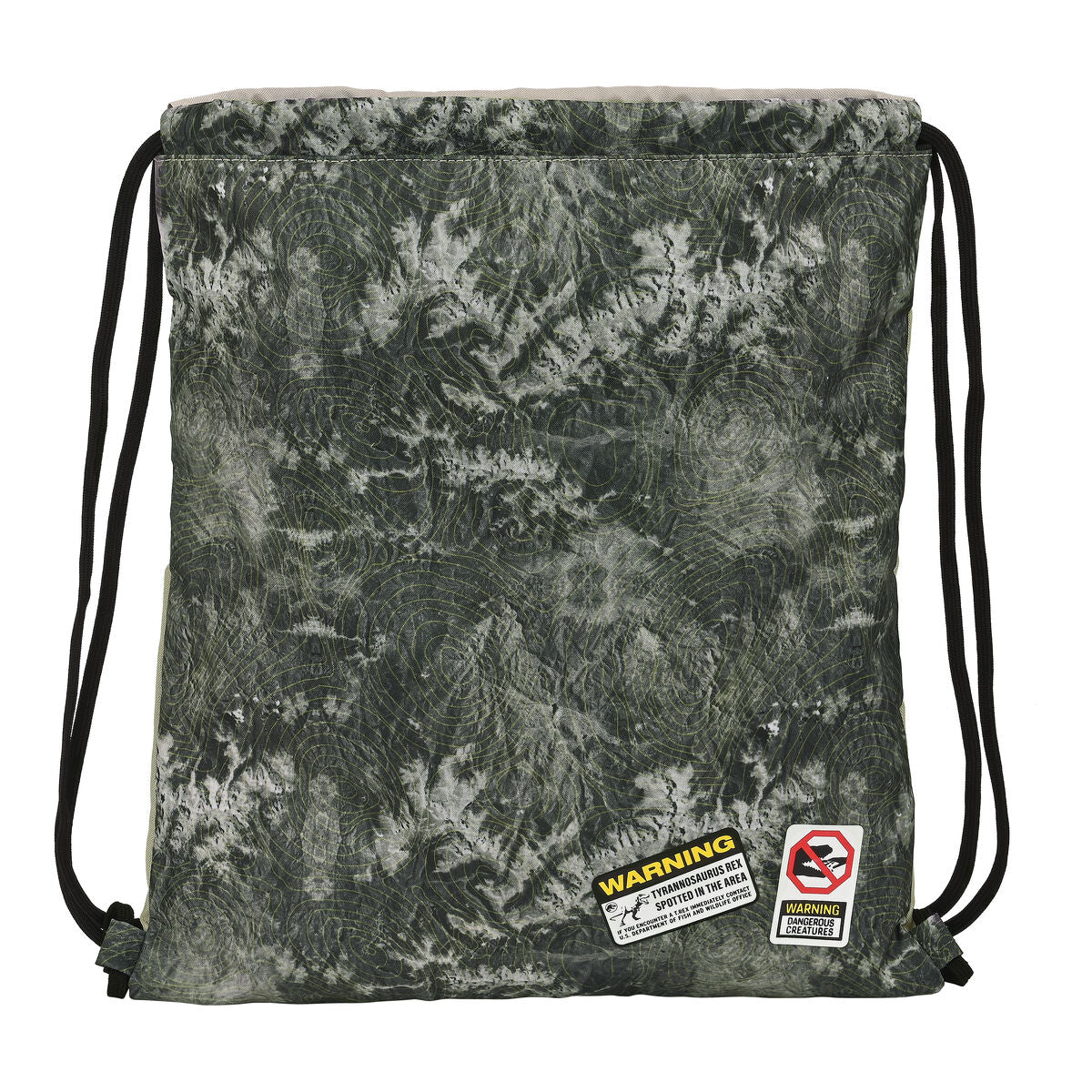 Torba-ruksak s Trakama Jurassic World Warning Siva 35 x 40 x 1 cm
