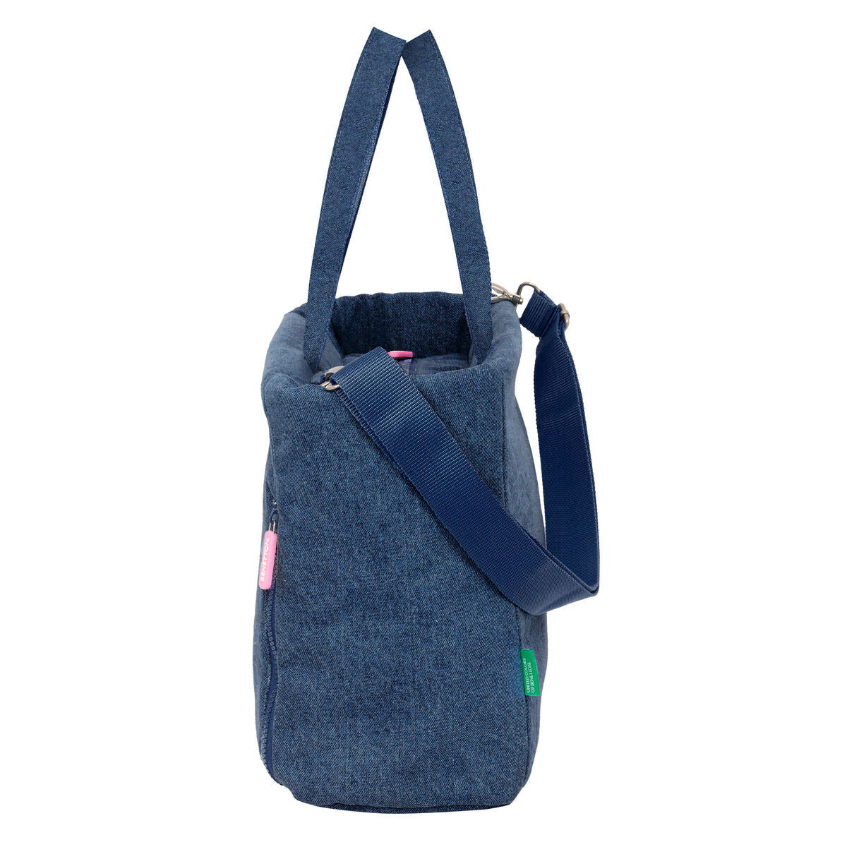 Torba Benetton Denim Plava 40 x 31 x 17 cm