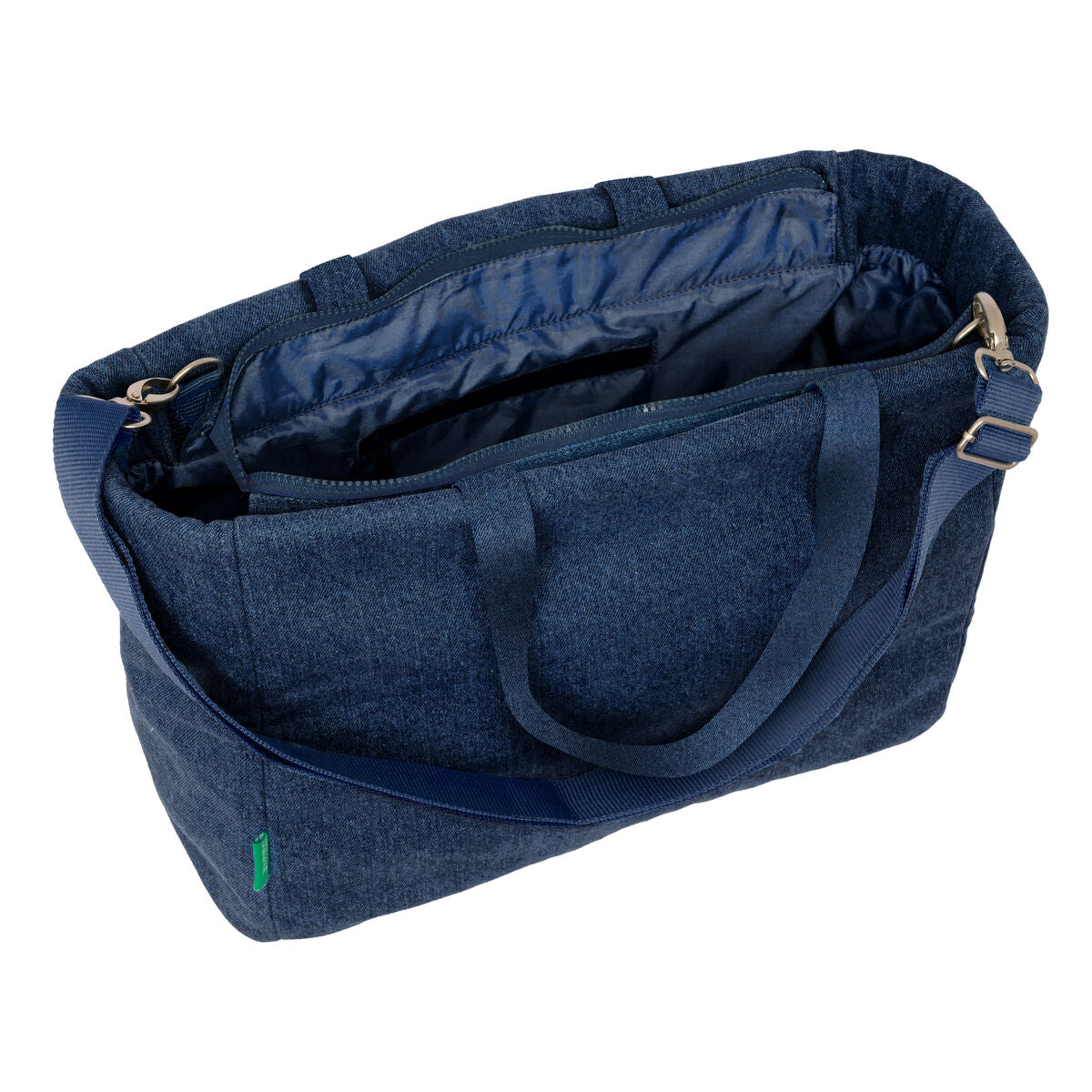 Torba Benetton Denim Plava 40 x 31 x 17 cm