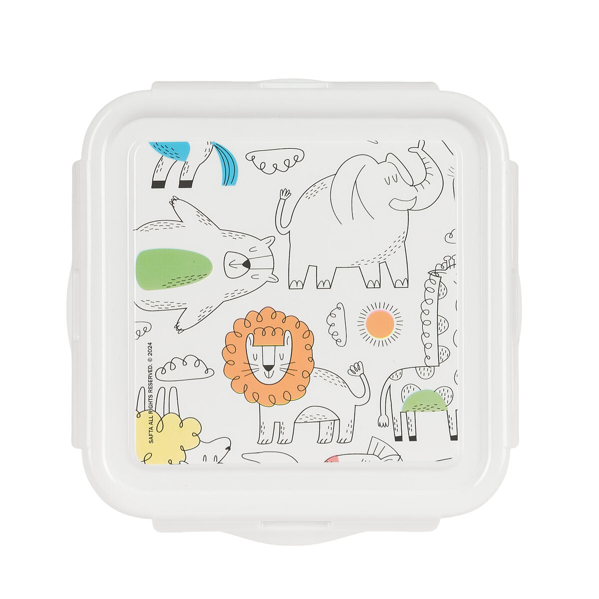 Kutija za užinu Safta Zoo Bež 13 x 7.5 x 13 cm