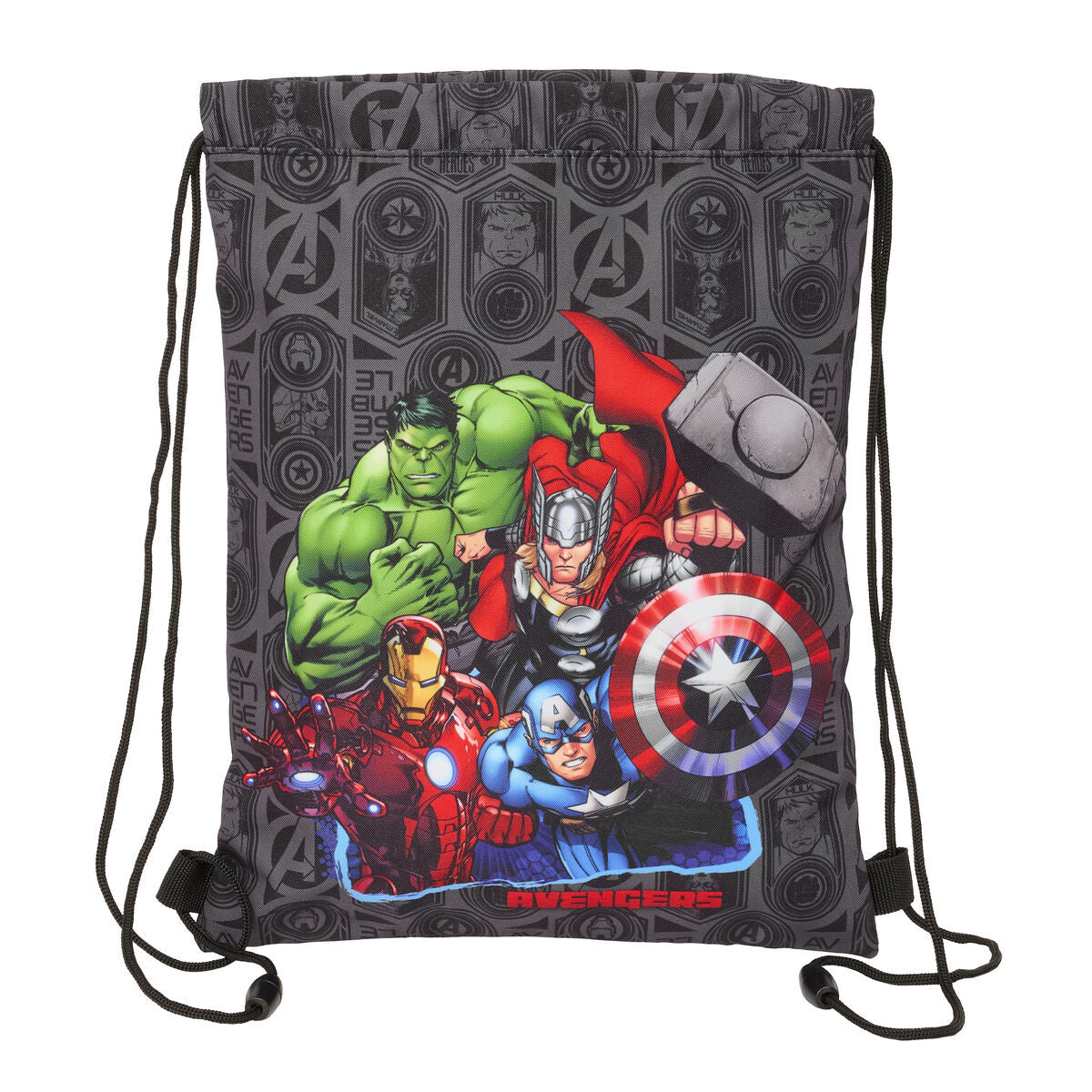 Torba-ruksak s Trakama The Avengers Vendetta Crna 26 x 34 x 1 cm