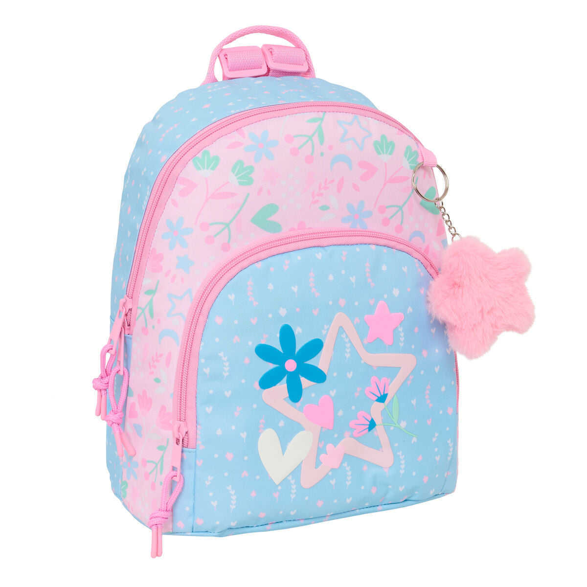 Ruksak BlackFit8 Smile Roza Svetlo Plava 25 x 30 x 13 cm Mini