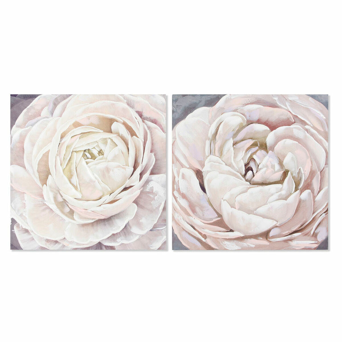 Platno DKD Home Decor Platno Drvo MDF 80 x 3 x 80 cm Cvijet