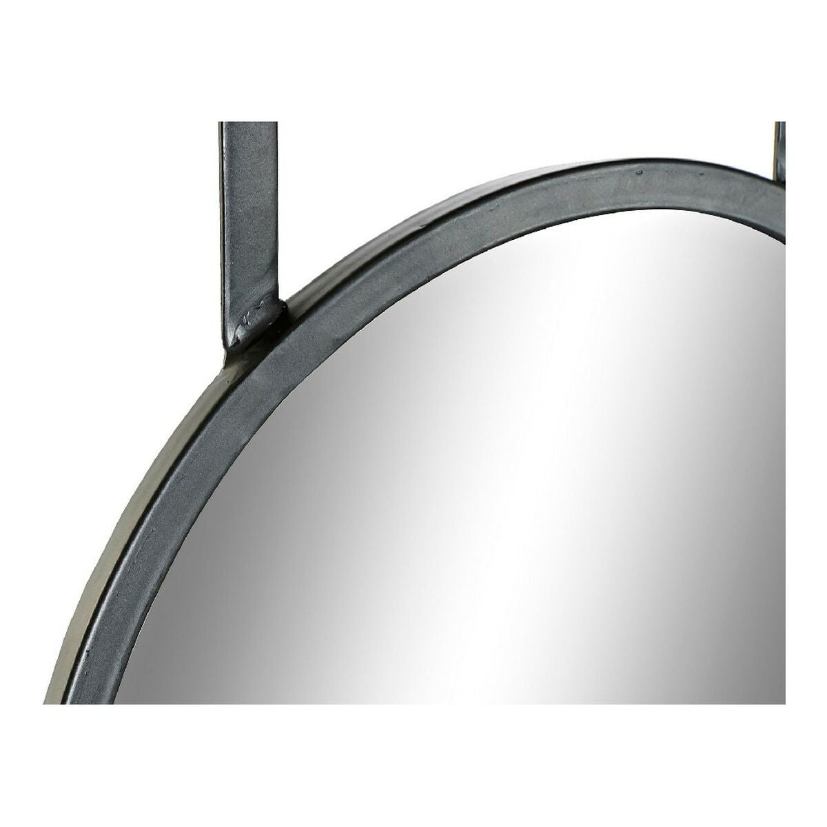 Zidno ogledalo DKD Home Decor Crna Metal Jela Ogledalo (80 x 15 x 20 cm)