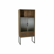 Ormarić DKD Home Decor Crna Drvo Metal Kristal (70 x 34.5 x 160 cm)