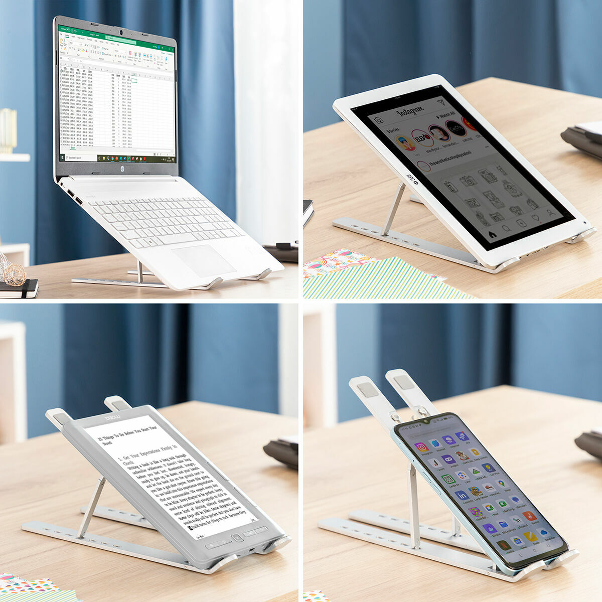 Sklopivi i podesivi stalak za laptop Flastan InnovaGoods