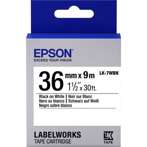 Epson LK-7WBN traka za izradu naljepnica Crno na bijelom