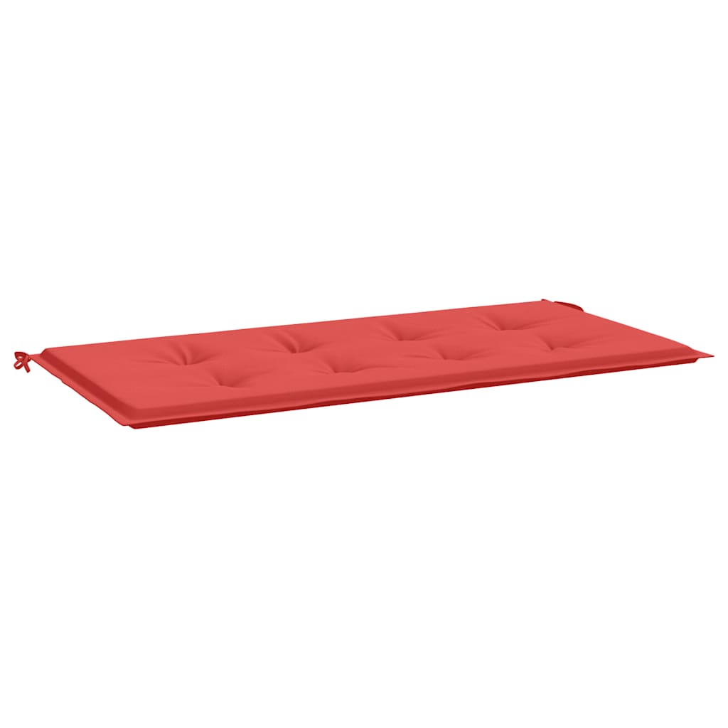 Jastuk za vrtnu klupu crveni 100 x 50 x 3 cm od tkanine Oxford