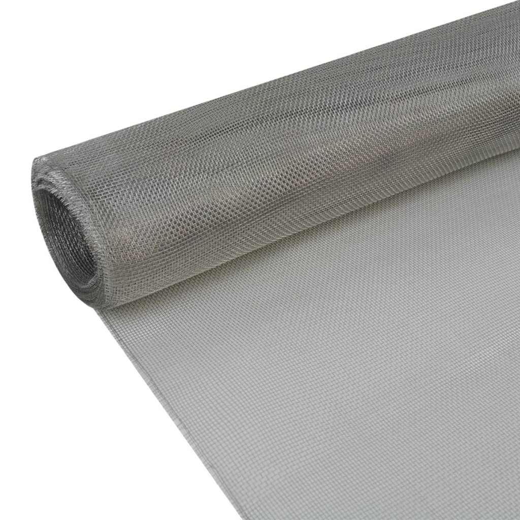 Mreža od nehrđajućeg čelika 100 x 500 cm srebrna