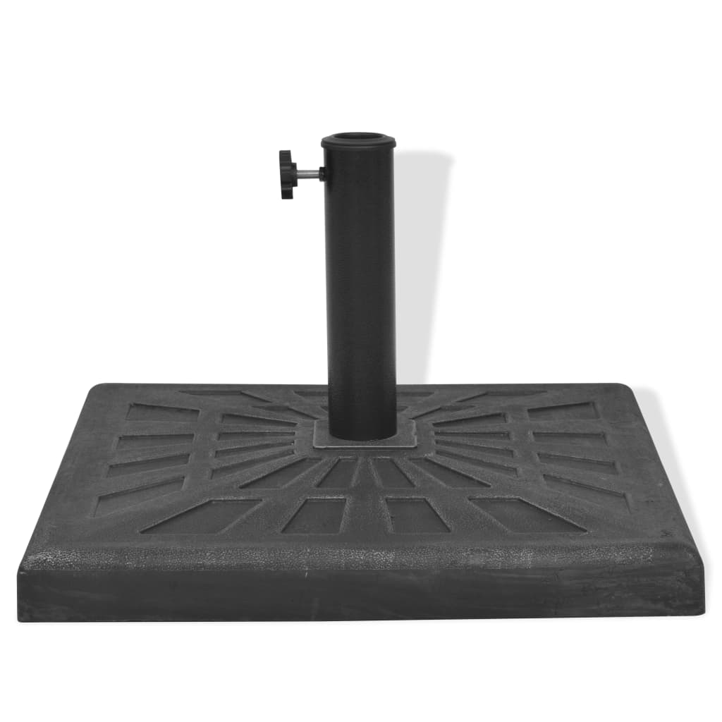 Stalak za Suncobran od Smole Pravokutni Crni 19 kg