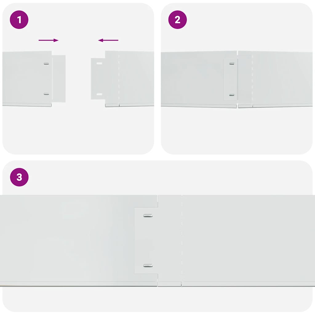 Set ograda za travnjak od pocinčanog čelika 15 kom 100 x 20 cm