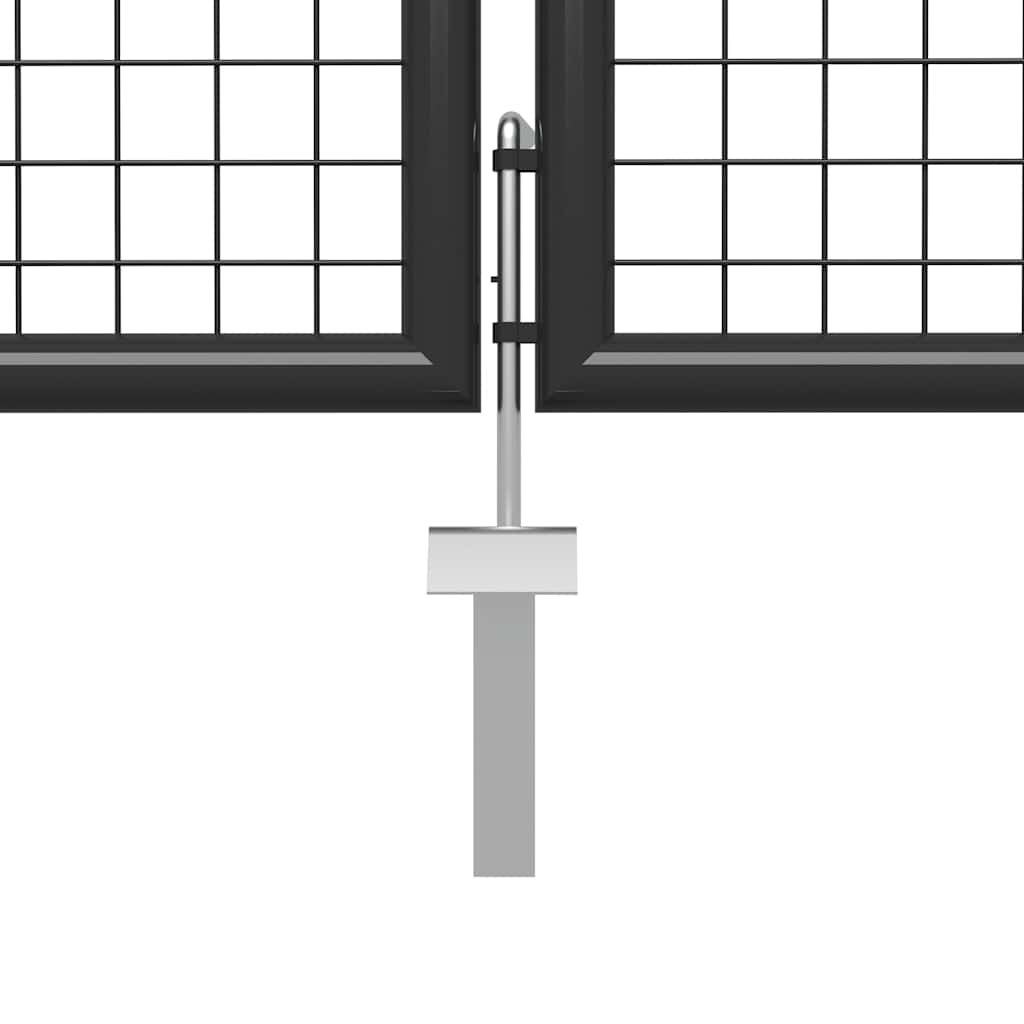 Vrtna vrata čelična 500 x 150 cm antracit