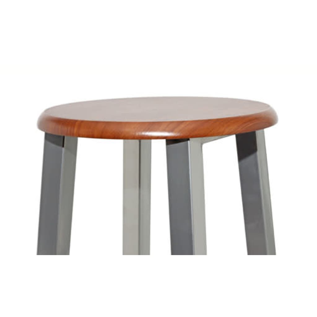 Barske Stolice 2 kom Metal s MDF Sjedalom