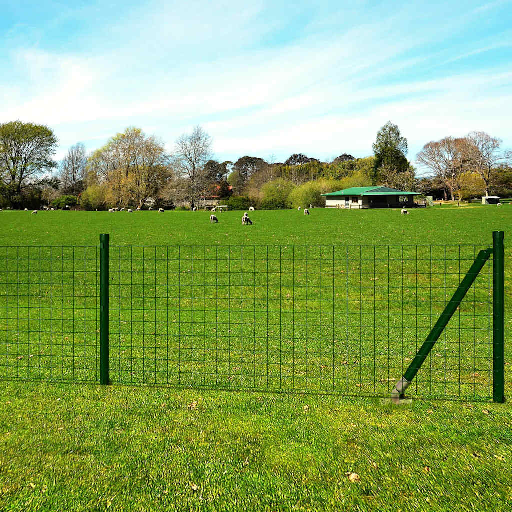 Euro ograda čelična 25 x 1,0 m zelena